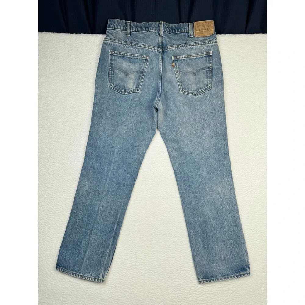 Levi's Jeans Mens 36 Fits 34x29 Blue 509-0217 Denim Orange Tab